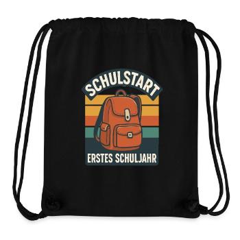 Grundschule Einschulung Schulstart Schule - Stanley/Stella recycelter Gym Bag - Schwarz - Vorne