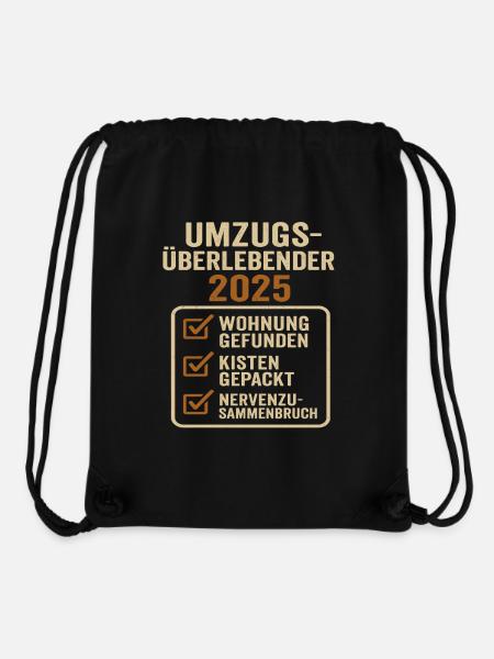 Umzug 2025 Wohnung Umzüge - Stanley/Stella recycelter Gym Bag - Schwarz