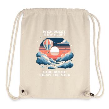 Ballonfahrt Himmel Abenteuer Luftfahrt Thermik - Stanley/Stella recycelter Gym Bag - Naturweiß - Vorne