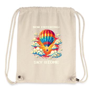 Sky Biome erreicht | Ballonfahrt Thermik Himmel - Stanley/Stella recycelter Gym Bag - Naturweiß - Vorne