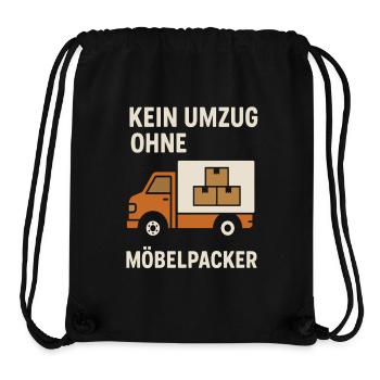 Umzug Möbelpacker Wohnung Helfer Unternehmen - Stanley/Stella recycelter Gym Bag - Schwarz - Vorne