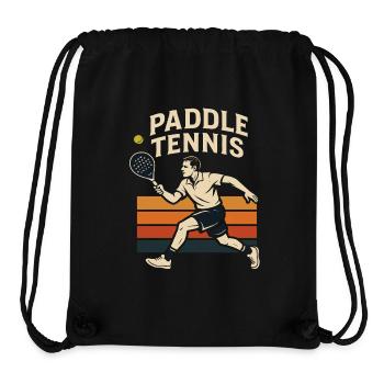 Paddel Tennis Paddle Sport Chemise d’équipe - Sac à cordon recyclé Stanley/Stella - noir - Devant