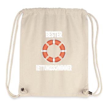 Bester Rettungsschwimmer Leben Rettungsring - Stanley/Stella recycelter Gym Bag - Naturweiß - Vorne
