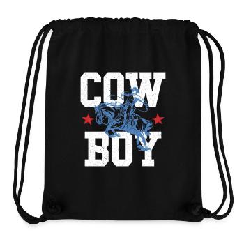 Cowboy - Stanley/Stella Recycled Gym Bag - black - Front