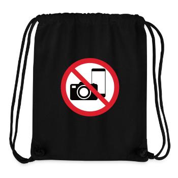 No Photos Icon - Stanley/Stella Recycled Gym Bag - black - Front