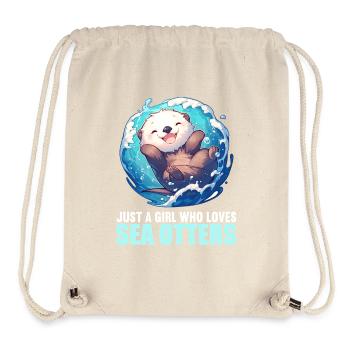 Loutre de mer - Sac à cordon recyclé Stanley/Stella - blanc naturel - Devant