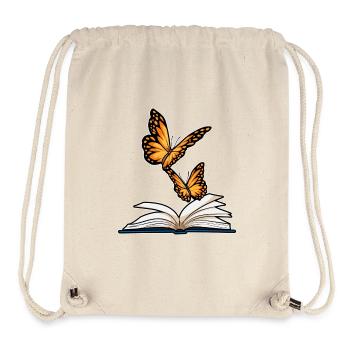 Butterfly Book - Stanley/Stella Recycled Gym Bag - natural - Front