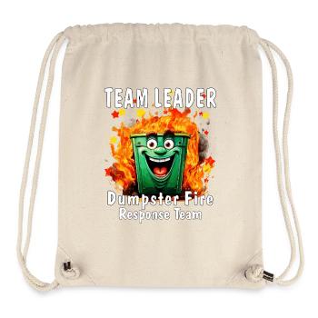 team leader dumpster fire response team - Stanley/Stella recycelter Gym Bag - Naturweiß - Vorne