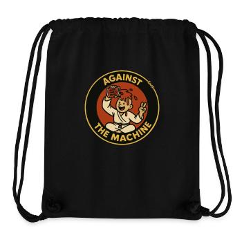 Gegen die Maschine – Soßen-Protest als Cartoon - Stanley/Stella recycelter Gym Bag - Schwarz - Vorne