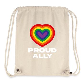 Proud Ally - Stanley/Stella Recycled Gym Bag - natural - Front