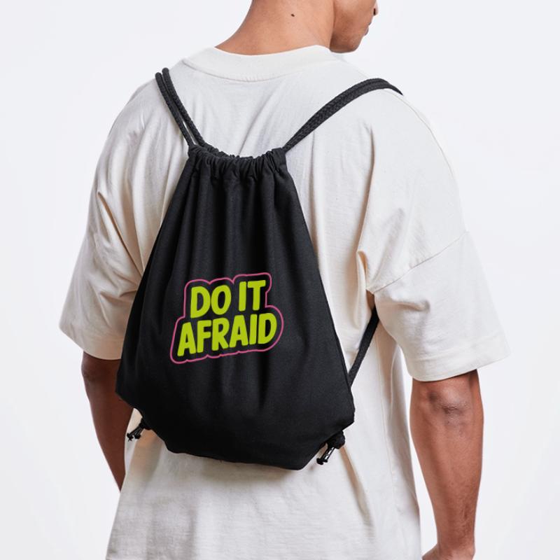 Do It Afraid Courage Development Motivation Stanley/Stella Recycled Gym Bag