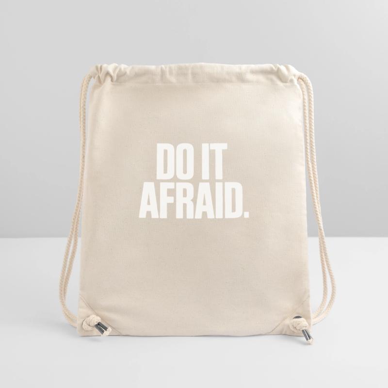 Do It Afraid Courage Development Motivation Stanley/Stella Recycled Gym Bag