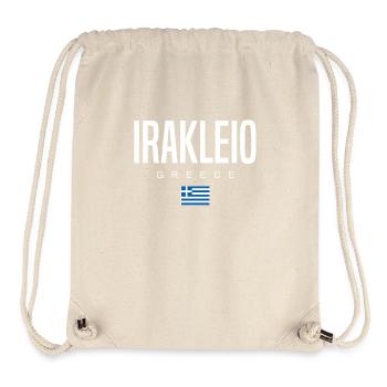 Irakleio Griechenland - Stanley/Stella recycelter Gym Bag - Naturweiß - Vorne