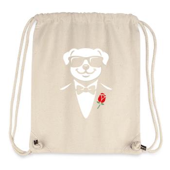 Gentleman Pup - Stanley/Stella Recycled Gym Bag - natural - Front