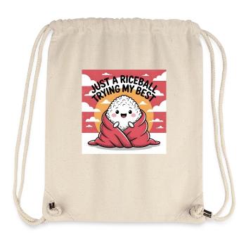 Just a Rice Ball doing my Best - Stanley/Stella Recycled Gym Bag - natural - Front