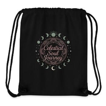 Boho Yoga Cadeau spirituel pour les yogis conscients - Sac à cordon recyclé Stanley/Stella - noir - Devant
