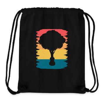 Yggdrasil Nature Musicien Arbre De Vie - Sac à cordon recyclé Stanley/Stella - noir - Devant