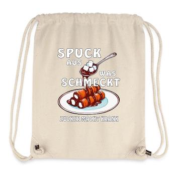 ZUCKER SPUCK AUS WAS SCHMECKT - Stanley/Stella recycelter Gym Bag - Naturweiß - Vorne