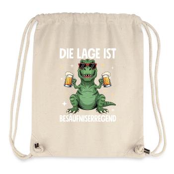 Die Lage Ist Besäufniserregend - Stanley/Stella recycelter Gym Bag - Naturweiß - Vorne