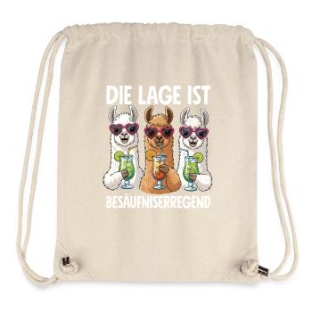 Die Lage Ist Besäufniserregend - Stanley/Stella recycelter Gym Bag - Naturweiß - Vorne