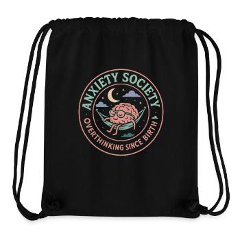 Anxiety Society Rethinking Since Birth - Stanley/Stella Recycled Gym Bag - black - Front