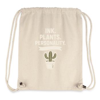Tätowierte Pflanzenliebhaberin Pflanzenmama - Stanley/Stella recycelter Gym Bag - Naturweiß - Vorne