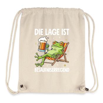 Die Lage Ist Besäufniserregend - Stanley/Stella recycelter Gym Bag - Naturweiß - Vorne