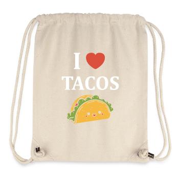 Tacos - Stanley/Stella recycelter Gym Bag - Naturweiß - Vorne