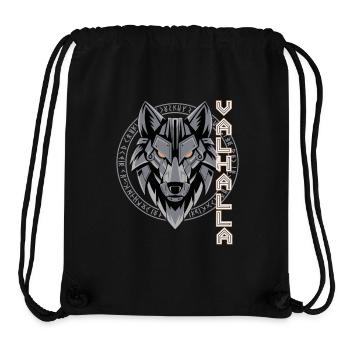 Norse Wolf Valhalla Rune Design - Stanley/Stella Recycled Gym Bag - black - Front