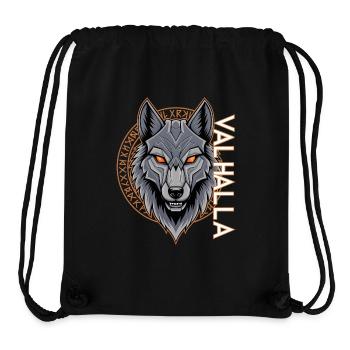 Norse Wolf Valhalla Rune Design - Stanley/Stella Recycled Gym Bag - black - Front