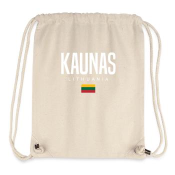 Kaunas, Lithuania - Stanley/Stella Recycled Gym Bag - natural - Front