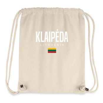 Klaipėda, Lithuania - Stanley/Stella Recycled Gym Bag - natural - Front
