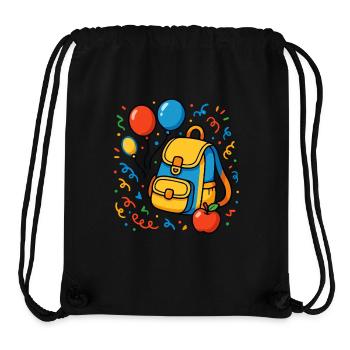 Grundschule Einschulung Schulstart - Stanley/Stella recycelter Gym Bag - Schwarz - Vorne