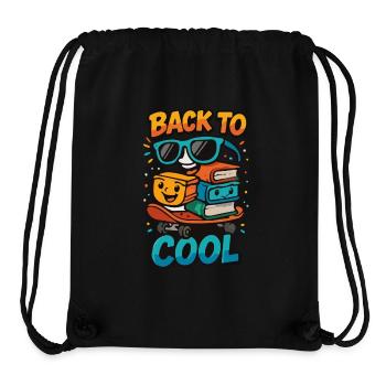 School, primary school, start of school, daycare - Stanley/Stella Recycled Gym Bag - black - Front