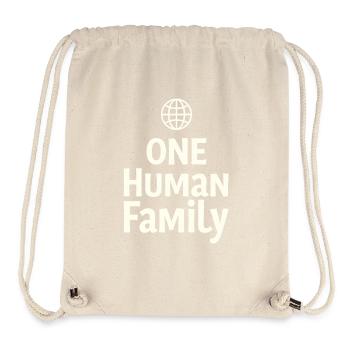 ONE HUMAN FAMILY Globe Cohesion - Stanley/Stella Recycled Gym Bag - natural - Front