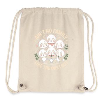 Keine Familie Wie Die, Die Ich Habe - Süße Pandas - Stanley/Stella recycelter Gym Bag - Naturweiß - Vorne
