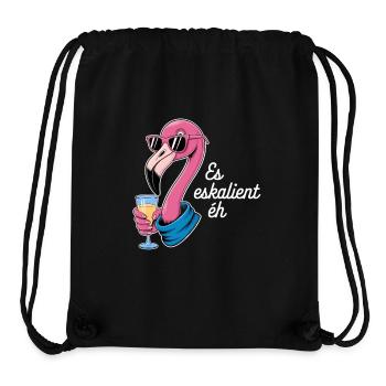 Es Eskalient Éh Flamingo mit Sonnenbrille und - Stanley/Stella recycelter Gym Bag - Schwarz - Vorne