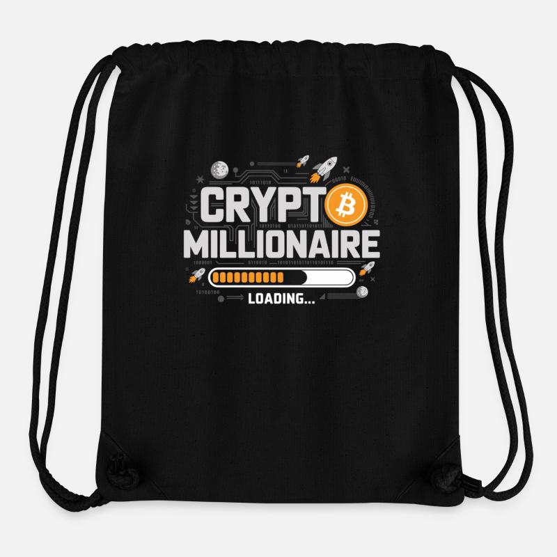 Krypto millionærer masser - Stanley/Stella recycled gym bag - sort