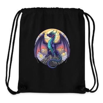 Purple Dragon - Stanley/Stella recycelter Gym Bag - Schwarz - Vorne