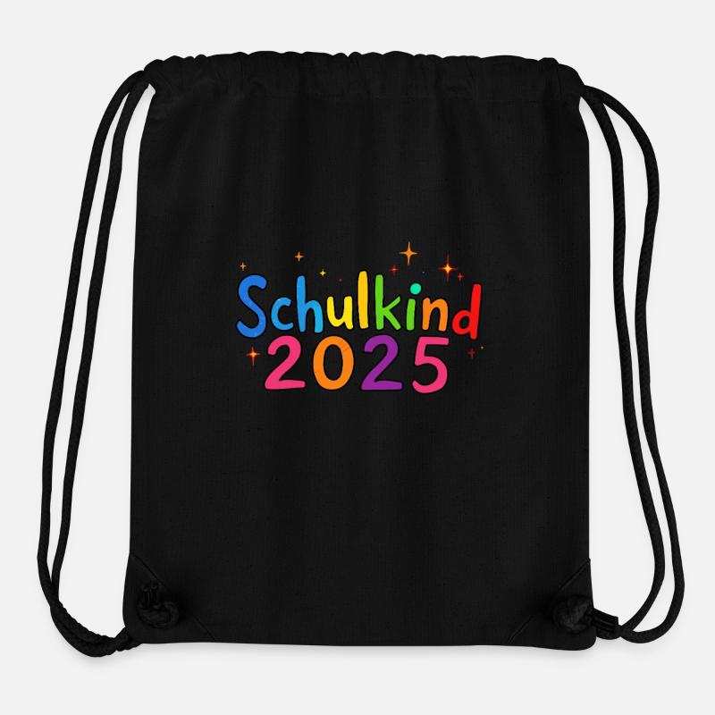 Grundschule Einschulung Schulbeginn 2025 - Stanley/Stella recycelter Gym Bag - Schwarz