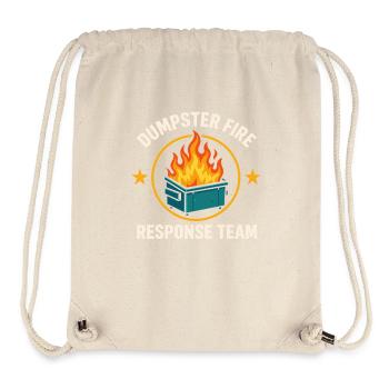 Dumpster Fire Response Team - Stanley/Stella recycelter Gym Bag - Naturweiß - Vorne