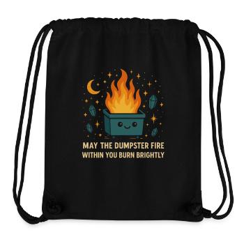 Dumpster Fire Lustig - Stanley/Stella recycelter Gym Bag - Schwarz - Vorne