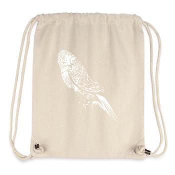 Parakeet Floral Pattern - Stanley/Stella Recycled Gym Bag - natural - Front