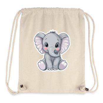 Elefant - Stanley/Stella recycelter Gym Bag - Naturweiß - Vorne
