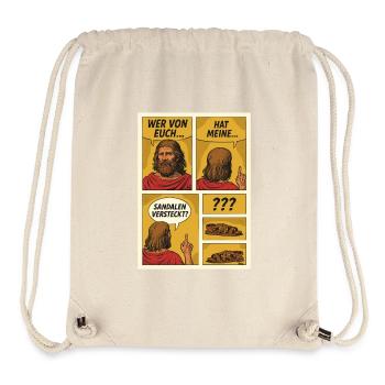 Comic Jesus is looking for sandals - Stanley/Stella Recycled Gym Bag - natural - Front