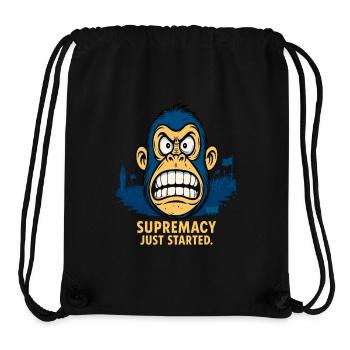 Angry monkey with crowd - Stanley/Stella Recycled Gym Bag - black - Front