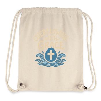 Overflowing Grace Baptism Inspiration - Stanley/Stella Recycled Gym Bag - natural - Front