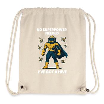 Bienen Imker Superpower Hive Honig - Stanley/Stella recycelter Gym Bag - Naturweiß - Vorne