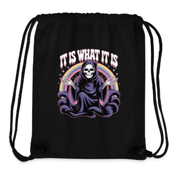 Schwarzer Humor mit Stil - Stanley/Stella recycelter Gym Bag - Schwarz - Vorne