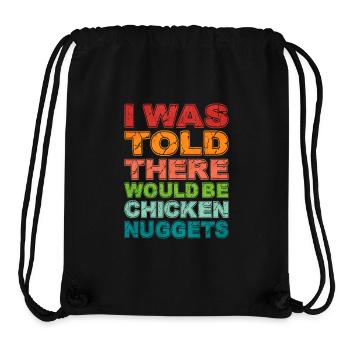 Chicken Nugget - Stanley/Stella Recycled Gym Bag - black - Front